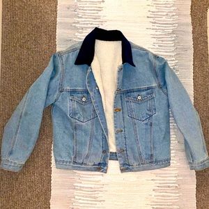 Brandi Melville Fur lined jean jacket